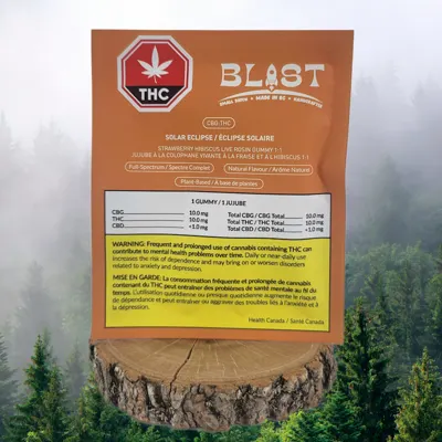 Blast Solar Eclipse Live Rosin FS CBG 1:1 Chews · 4g
