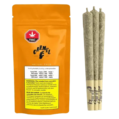 Carmel Animal Face Pre-Rolls · 3 X 0.5g