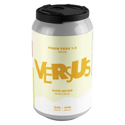 Versus Peach Yuzu 1:2 THC/Cbc Rapid Seltzer · 355ml